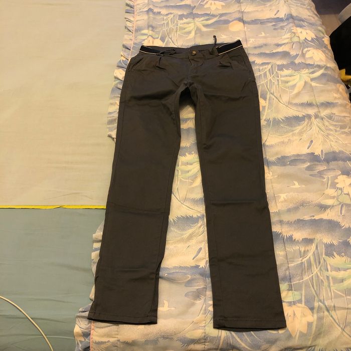 Pantalon gris noir kiabi