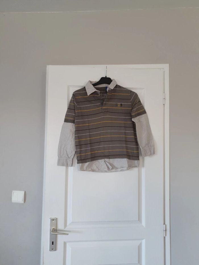T-shirt chemise garçon okaidi 8 ans lc4