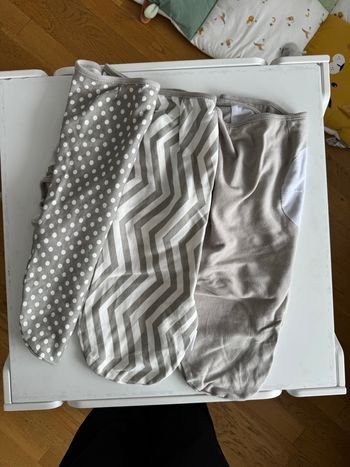 Lot de 3 couvertures d’emmaillotage