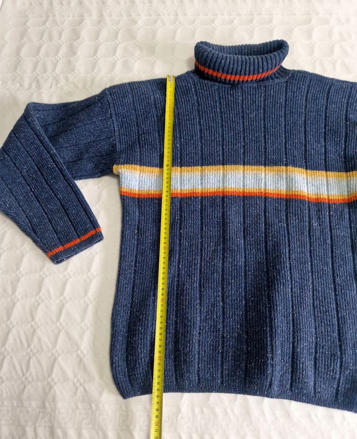 Pull col roulé  , vintage  , homme , taille M  , Ushuaia  , laine - photo numéro 4