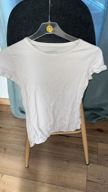 T-shirt blanc uni