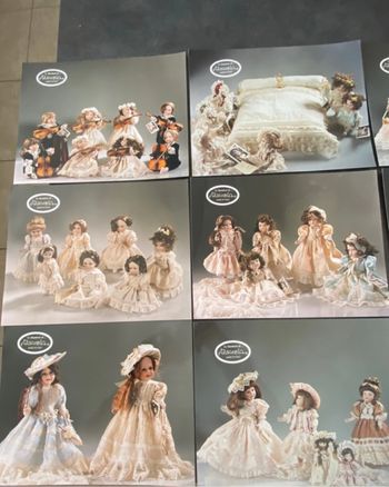 14 grandes photos catalogue poupées de collection italiennes Le bambole di Arianna