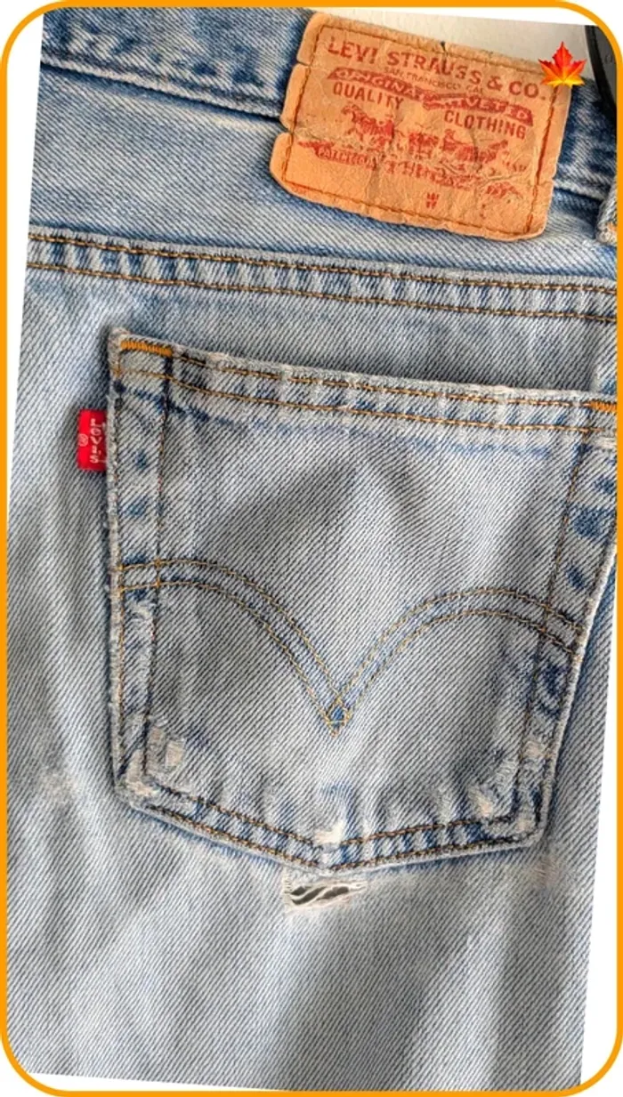 Jeans Levi's 516 vintage femme destroy 40 - photo numéro 8