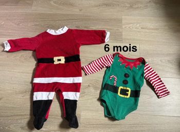 Grenouillère + body Noël