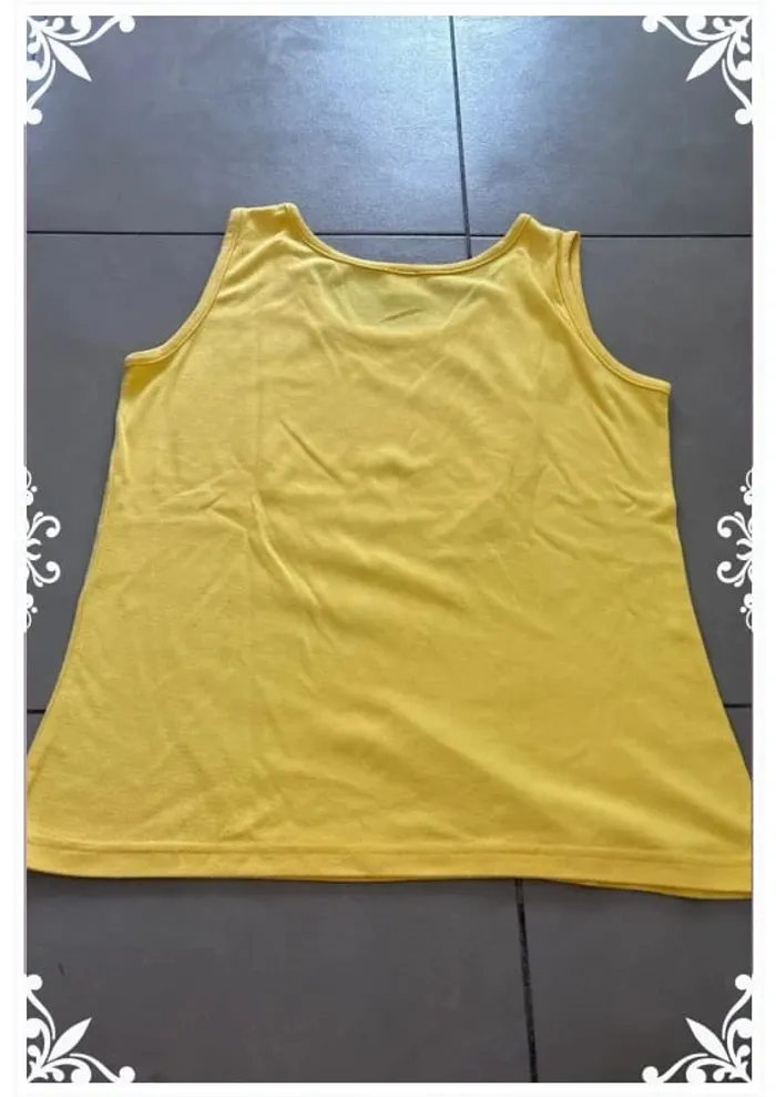 🌼 Débardeur jaune Dorotennis – Taille M - photo numéro 5