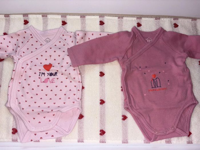 Lot de 8 body bébé fille - photo numéro 3