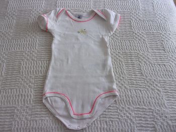 body manches courtes Petit Bateau taille 18 mois