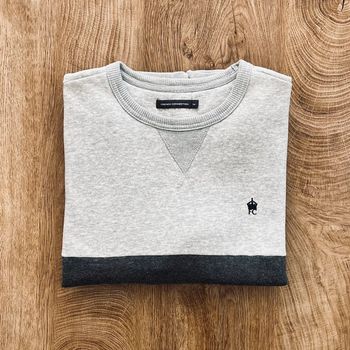 Pull/sweat gris clair et gris foncé French Connection pour homme en taille M