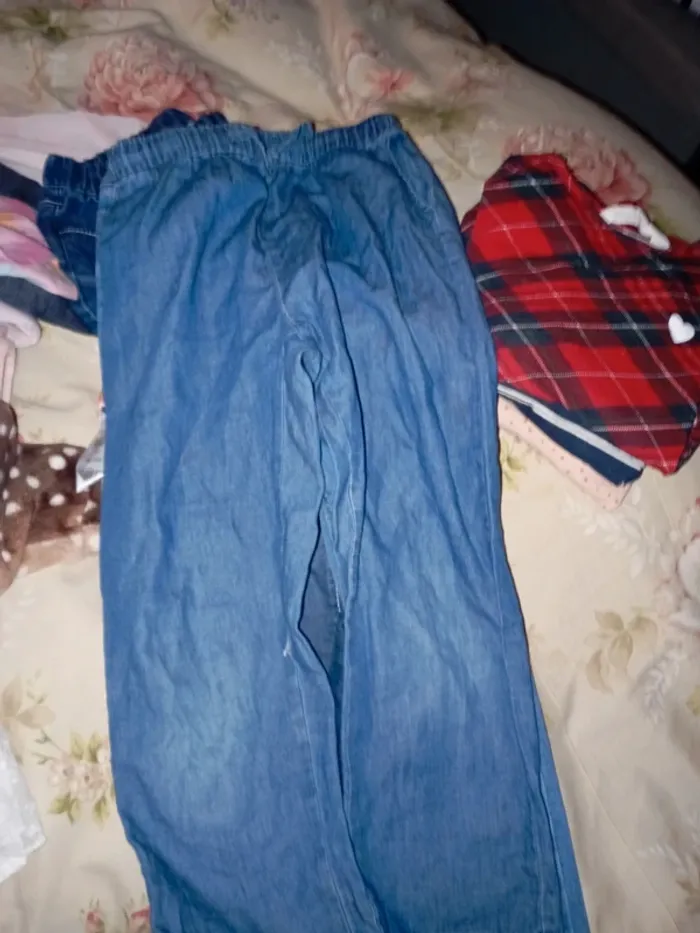 Lot fille pantalon t shirt - photo numéro 6