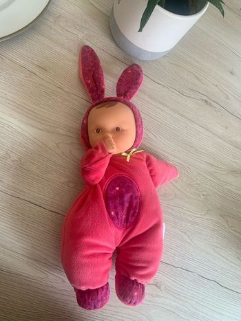 Corolle poupée chiffon de 33 cm lapin rose