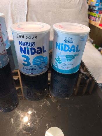 2 boites de lait nidal 3 de 1 an à 3 ans