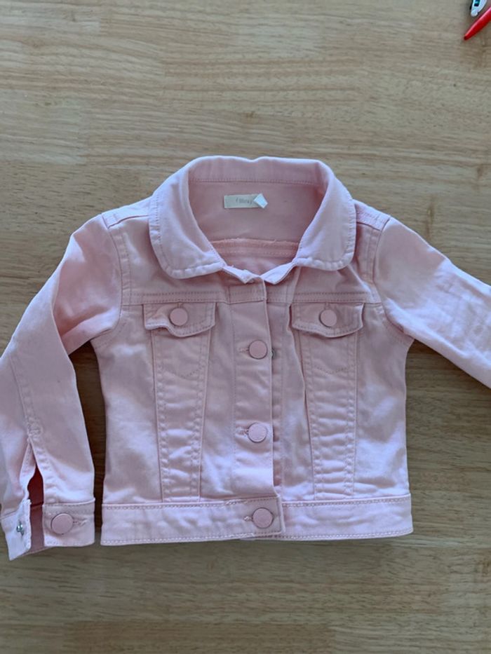 Veste jean rose 12 mois - photo numéro 5