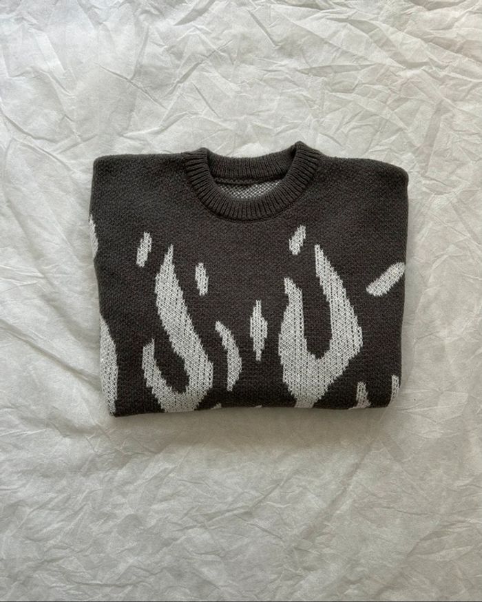 Pull Gris Vintage Taille M