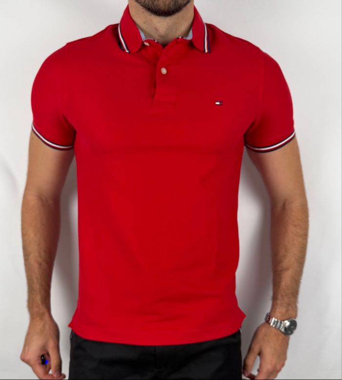 Polo Tommy Hilfiger Rouge S - photo numéro 6