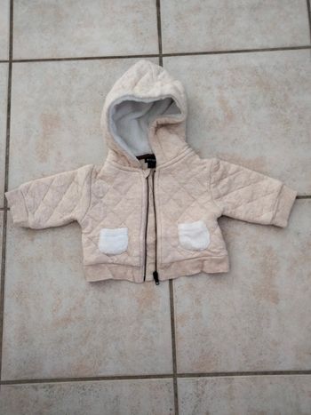 Veste gilet beige crème