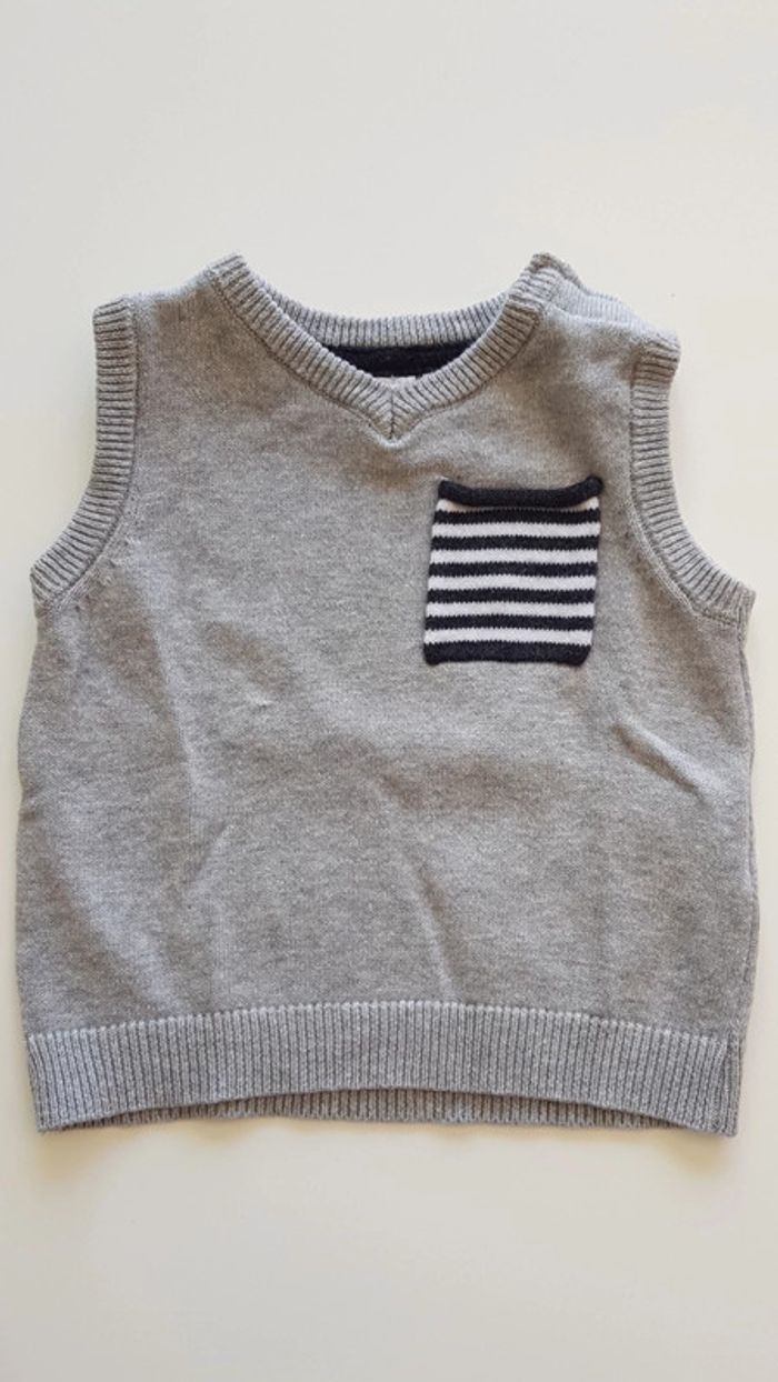 Pull sans manches Grain de blé 6 mois