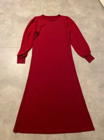 Robe bordeaux longue