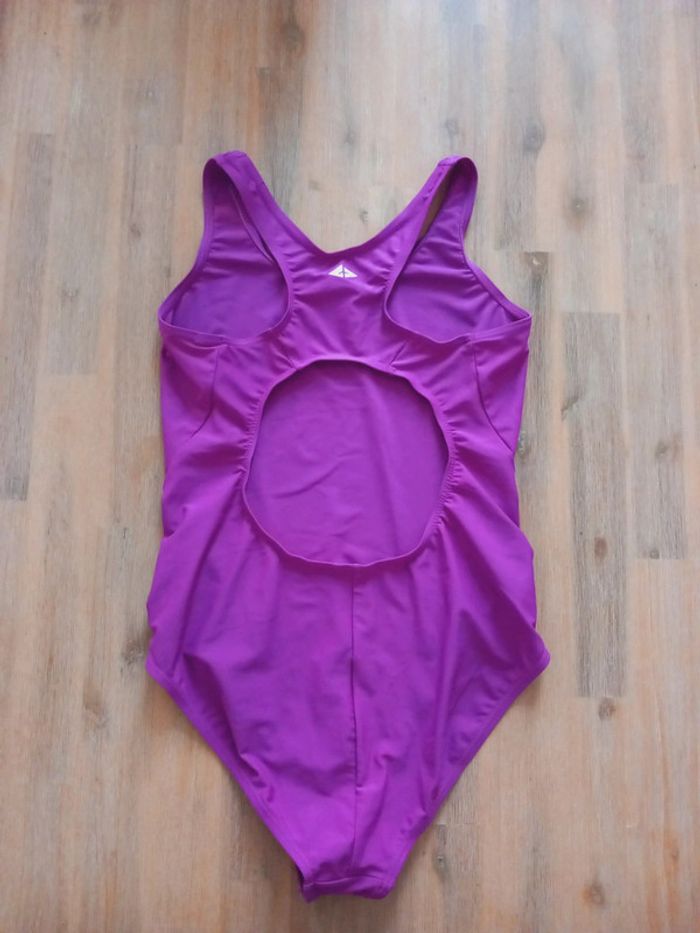 Maillot de bain 1 pièce violet Athlitech – 16 ans - photo numéro 2