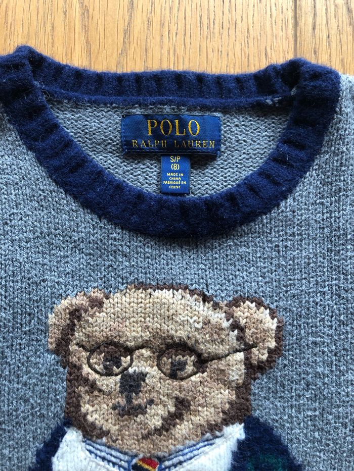 Pull Ralph Lauren bear  taille 8 ans  (rare) - photo numéro 5