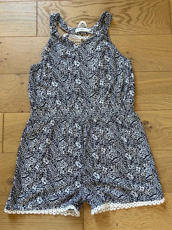 Combinaison à fleurs et broderie mini Molly 12/14 ans