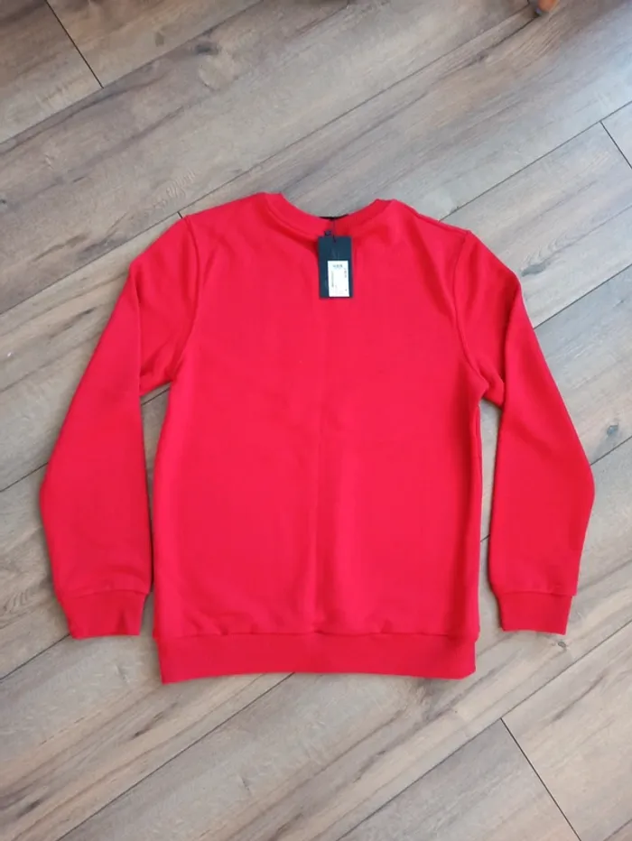 Pull rouge homme manches longues M - photo numéro 5