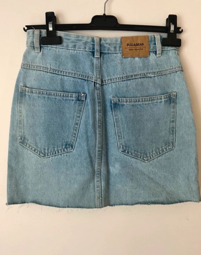 Jupe en jean, bleue, Pull & Bear - photo numéro 6
