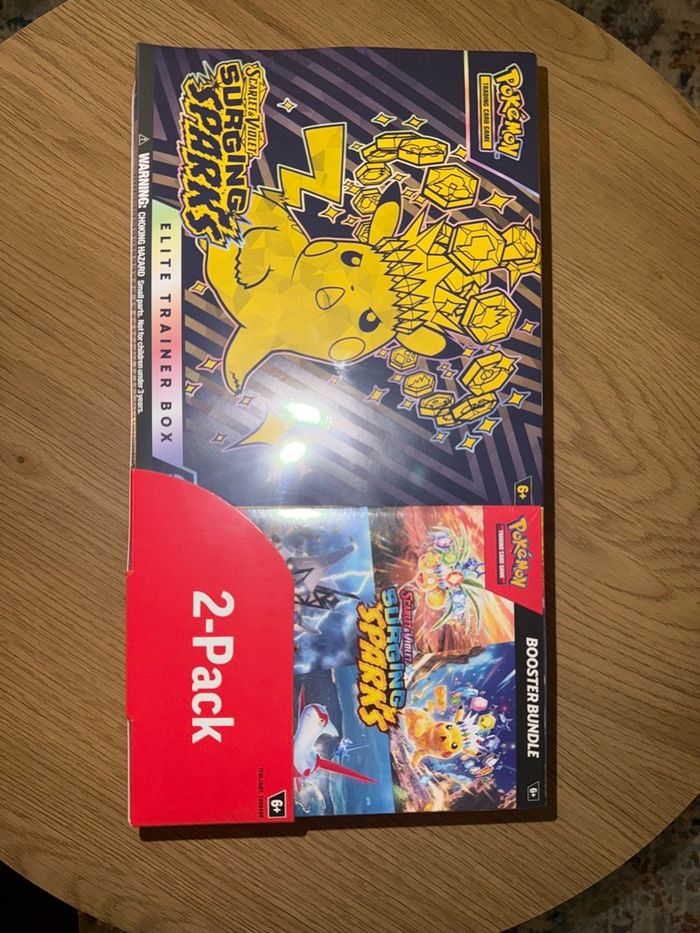 Coffret Pokémon – Exclu Costco – Étincelles Déferlantes (Version Anglaise) – 2-Pack – Neuf Scellé - photo numéro 2