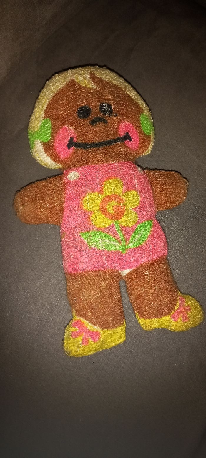Poupée vintage peluche en tissus