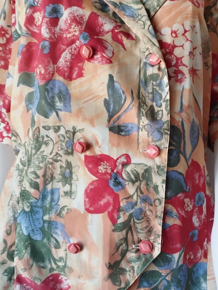 Blouse manches courtes ou chemisier vintage taille 44 - photo numéro 4