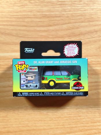 Funko Bitty Pop! Rides - Dr. Alan Grant & Jurassic SUV
