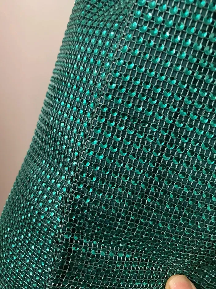 Sac à main baguette strass vert Primark - photo numéro 4