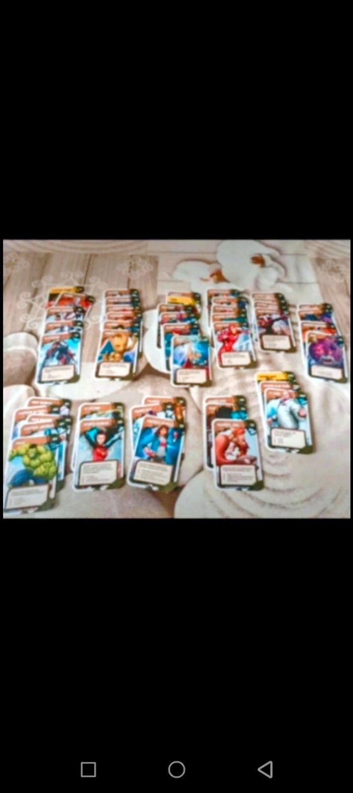 Cartes Marvel neuf