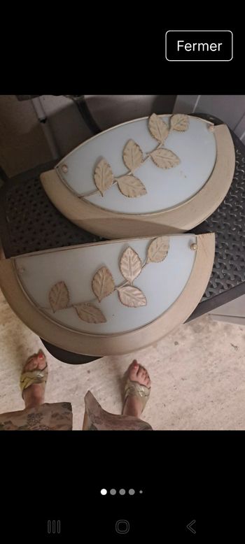 Lot 2 appliques murales