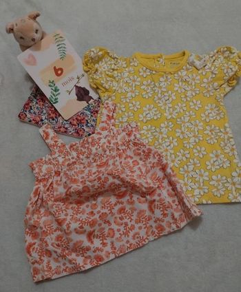 Lot 2 t-shirt 6 mois 