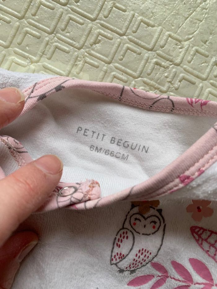 Lot de 3 pyjamas Petit béguin C&A 6 mois tbe - photo numéro 2