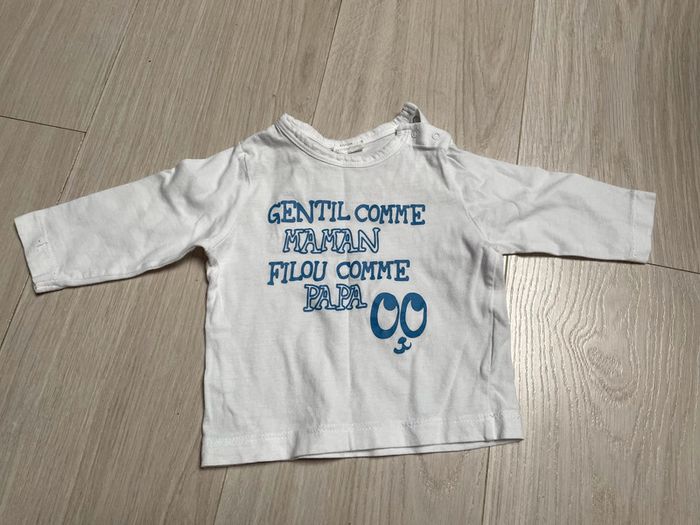 Tee shirt en Manches longues 6 mois