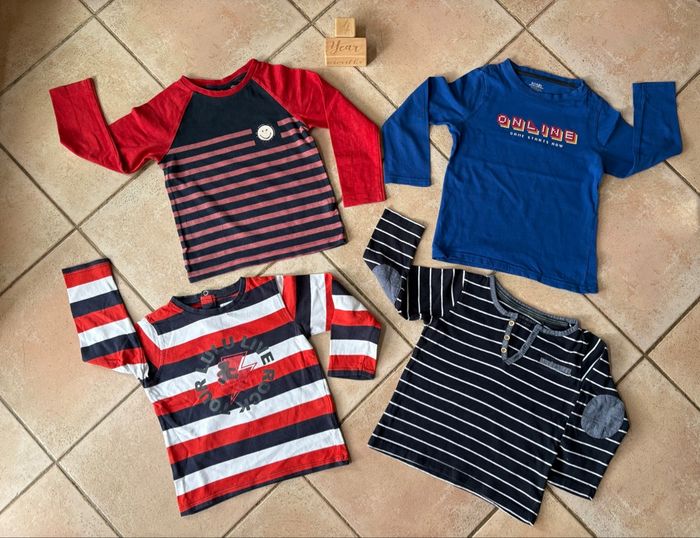 Tee-shirts manches longues garçon 4 ans
