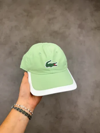 Casquette Lacoste Sport Tennis Vert et Blanc Neuf