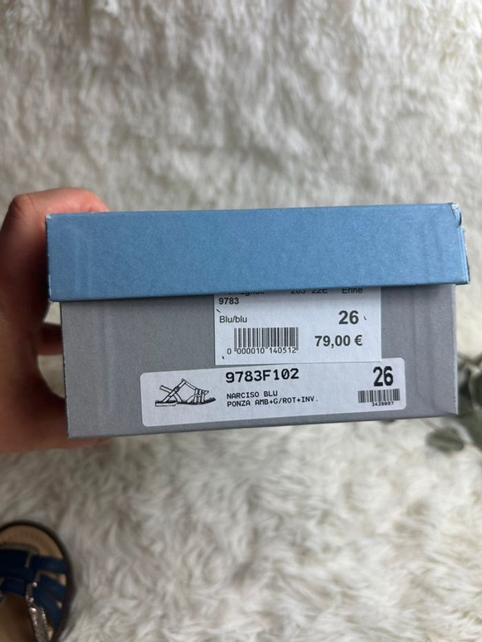 Paire de sandales bleu franco Romagnoli taille 26 - photo numéro 6