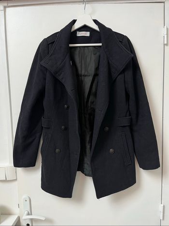 Caban bleu marine Camaïeu – Taille 36, parfait état
