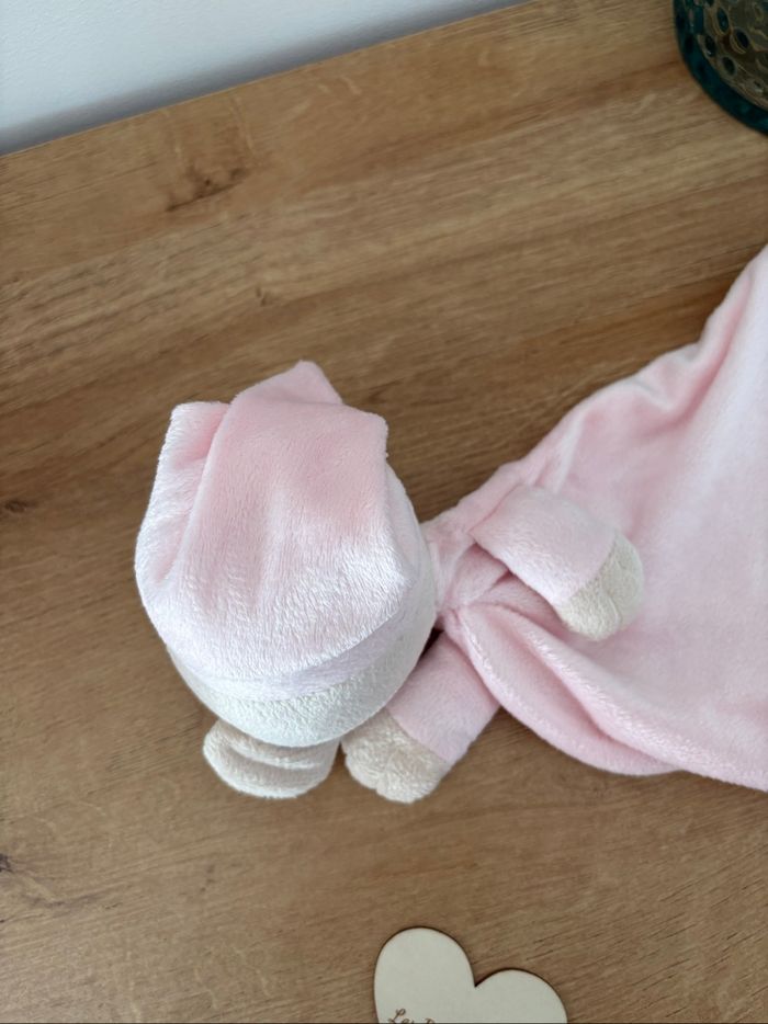Doudou ours bonnet rose très bon état - photo numéro 7