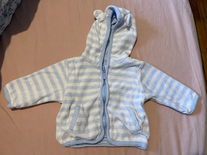 Ensemble épais bleu garçon 3 mois - photo numéro 2