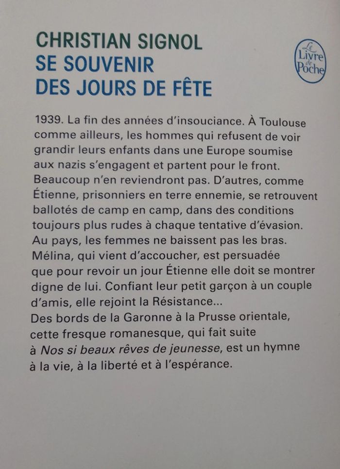 Christian Signol - Se souvenir des jours de fête - photo numéro 3