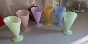 6 coupes à glace vintage