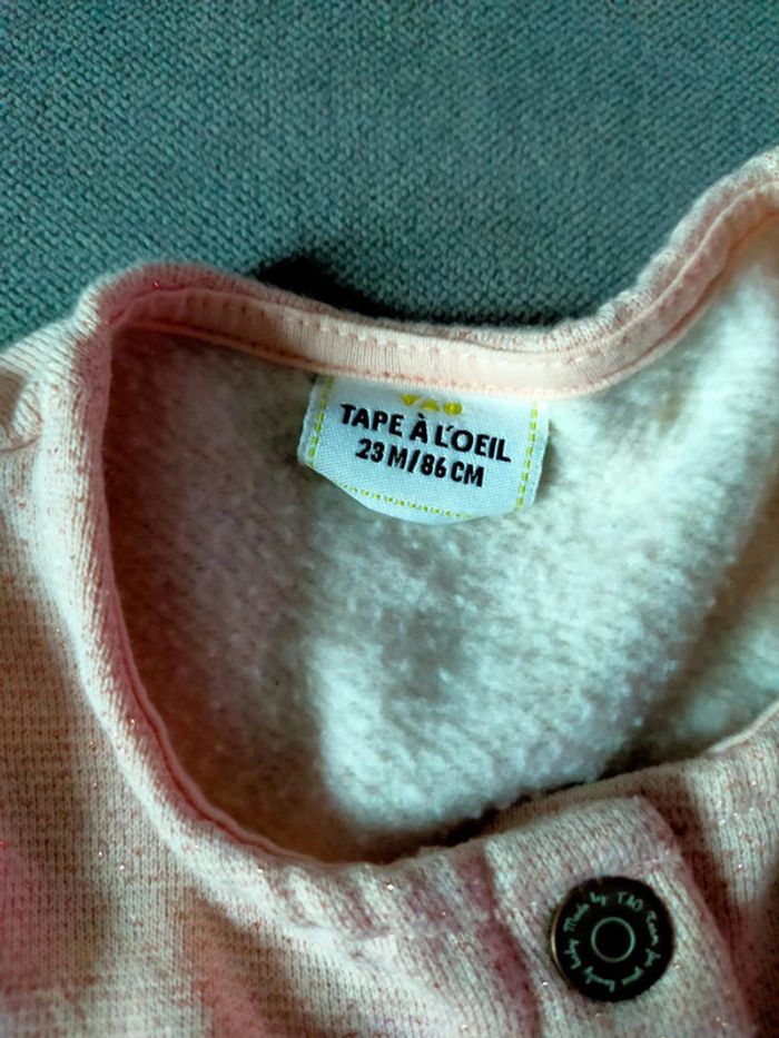 Veste fille Tape à l’œil – Taille 23 mois – Rose poudré - photo numéro 5