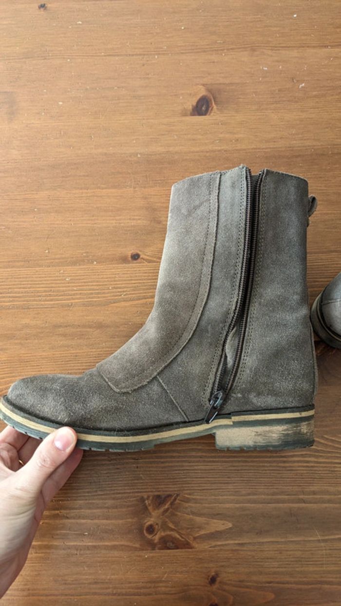 Bottines en daim taupe San Marina 36 - photo numéro 10