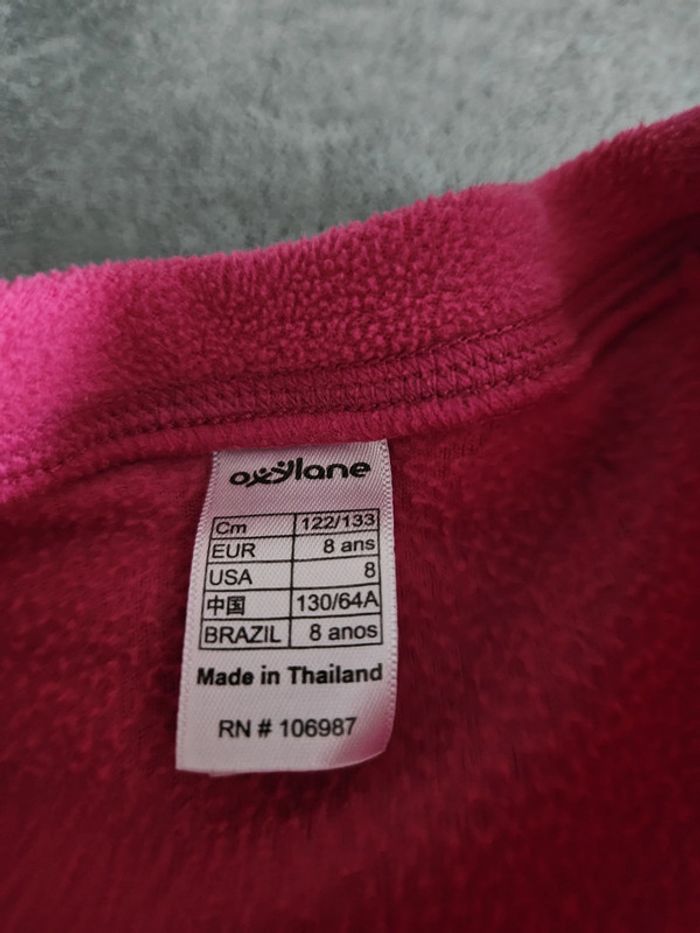 Pull polaire fille - Taille 8 ans (122-133cm) - Quechua - Rose fuschia - photo numéro 3