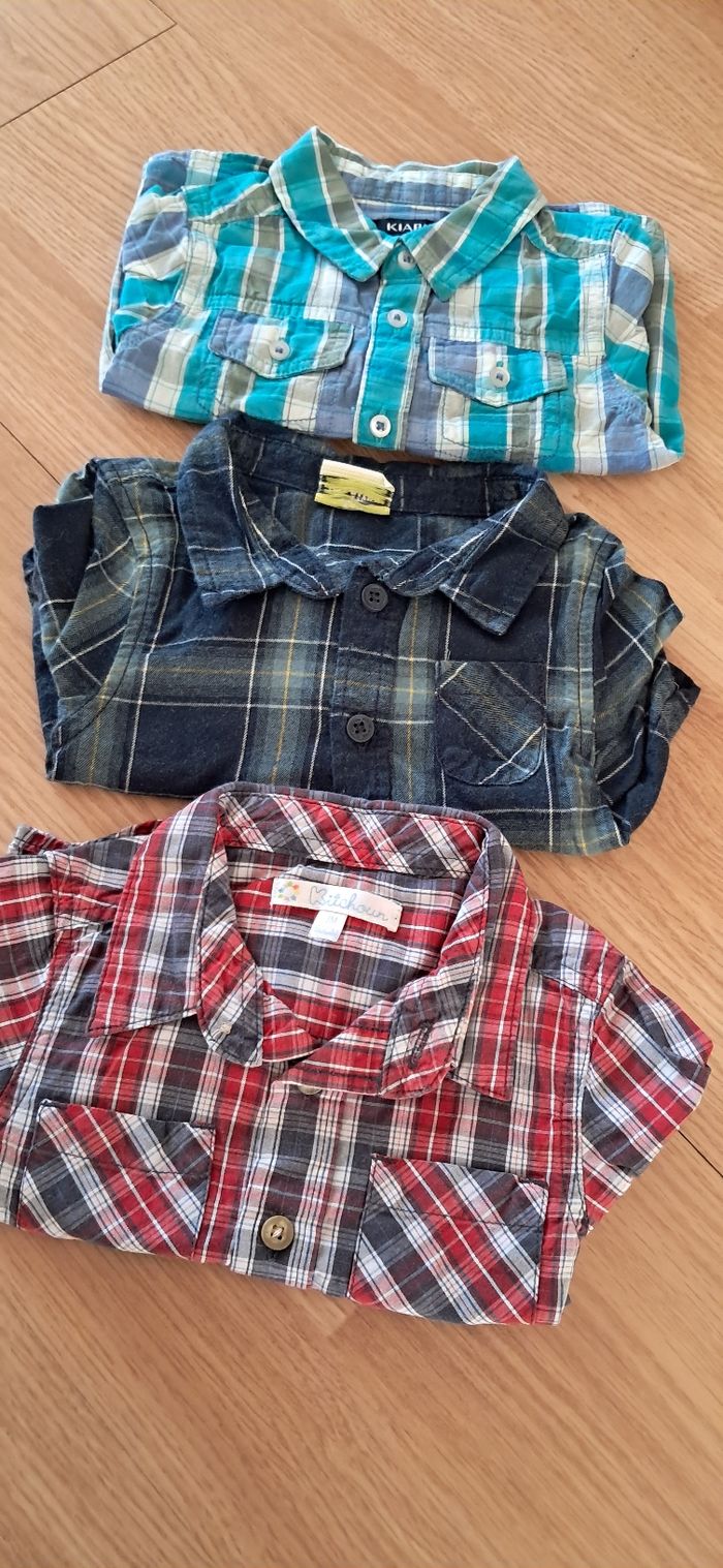 Lot 3 chemises manches longues