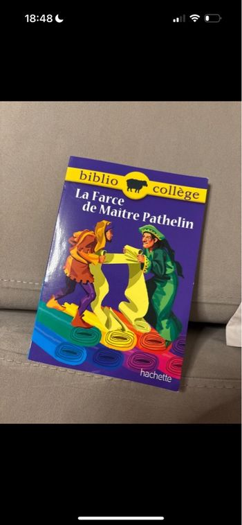 Livre - La farce de Maître Pathelin