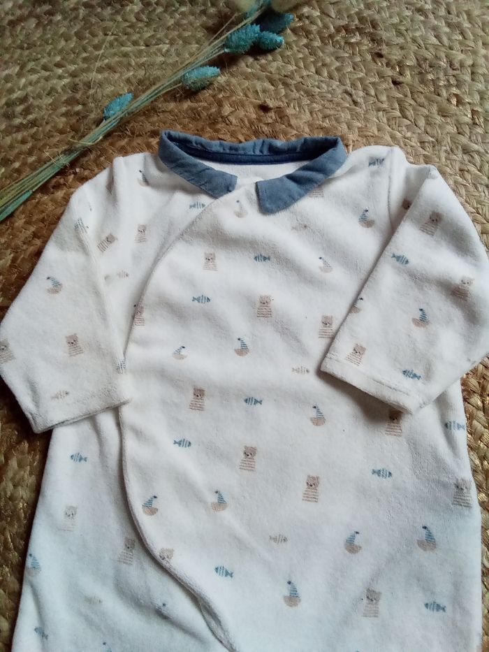 Lot babygro velours imprimé+ body imprimé Obaibi - photo numéro 3